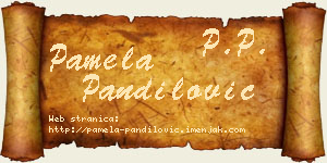 Pamela Pandilović vizit kartica